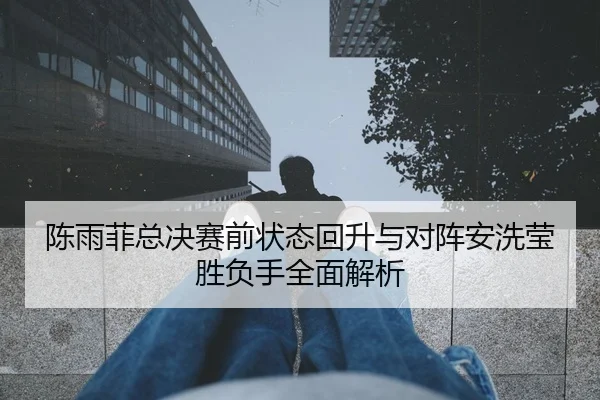 陈雨菲总决赛前状态回升与对阵安洗莹胜负手全面解析